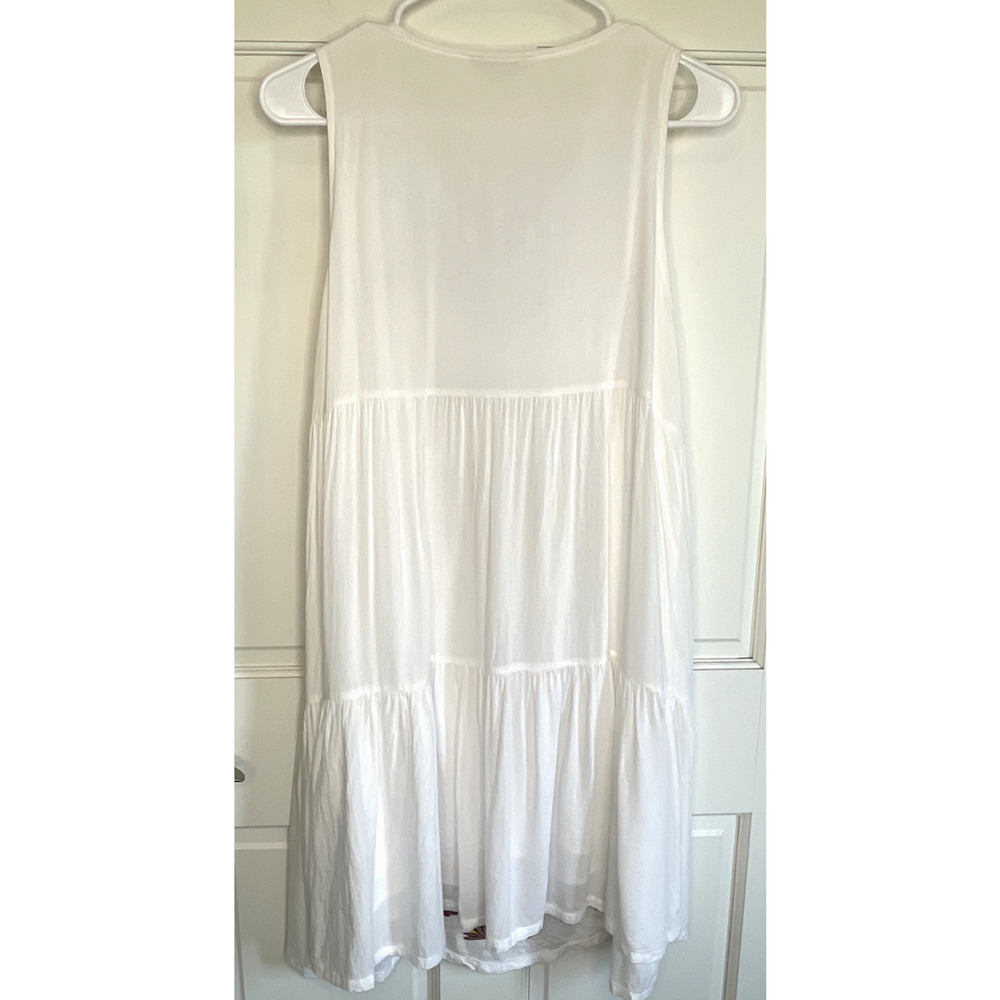 See and Be Seen Women's Floral Embroidered Midi Tiered Dress Size S Boho Peasant - Picture 8 of 13